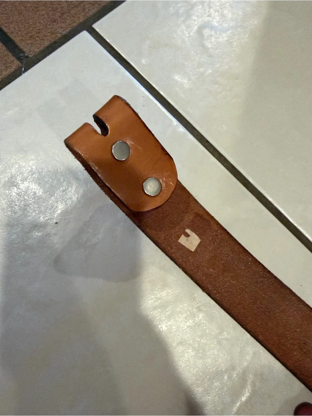 Vintage Tooled Leather Western Belt Animals
